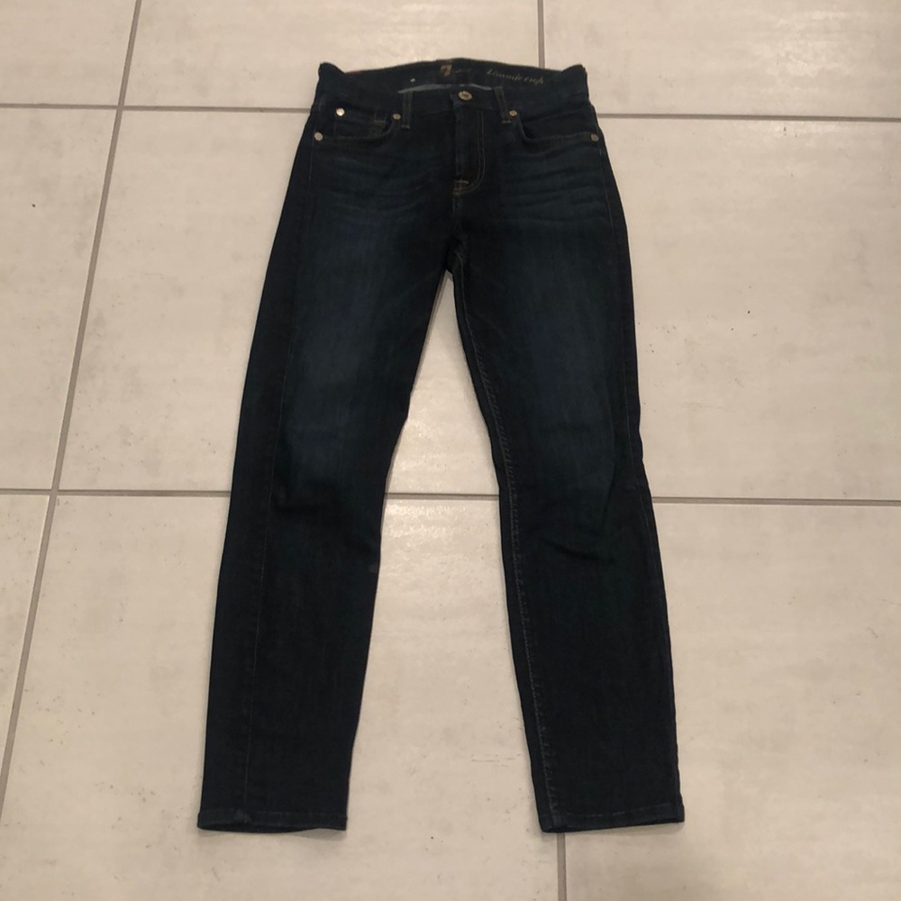 7 For All Mankind Kimmie Crop Skinny Jeans